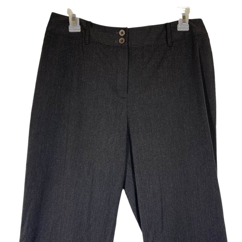 Ann Taylor Loft Stretch size 10 dress office career trouser pants charcoal grey